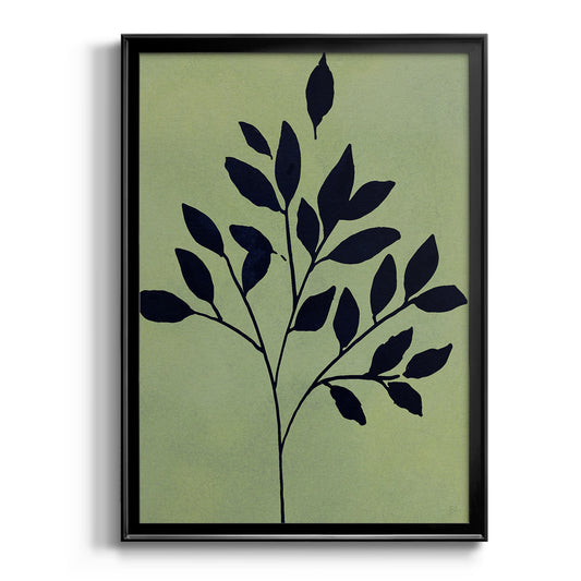 Earthly Botanical I - Modern Framed Canvas Print