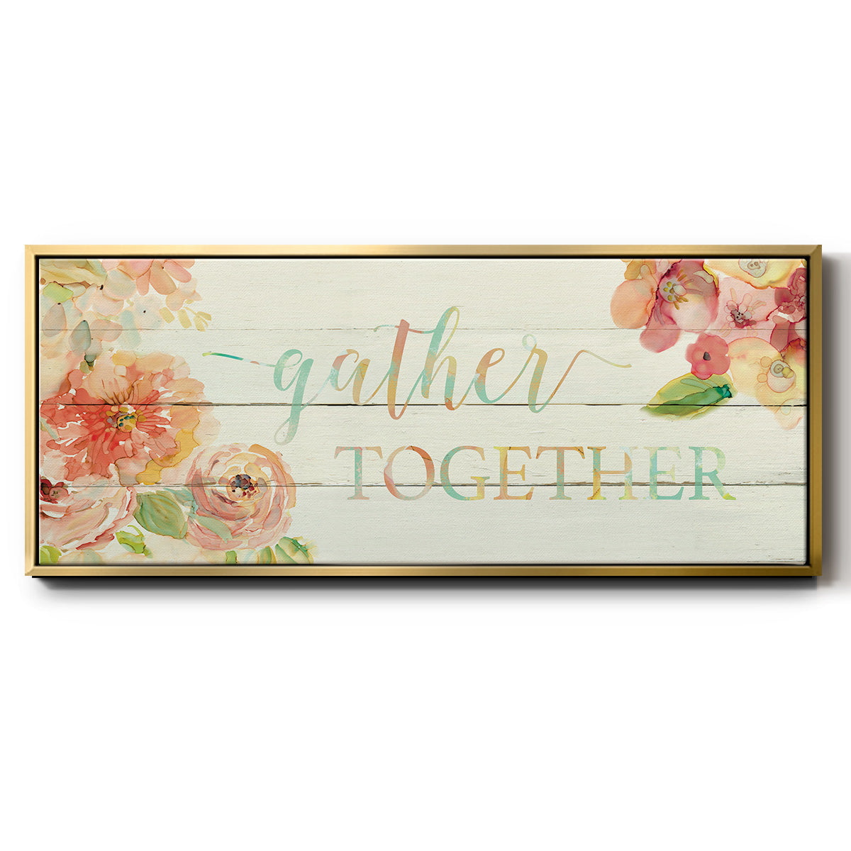 Gather Together - Floater Framed Canvas Print