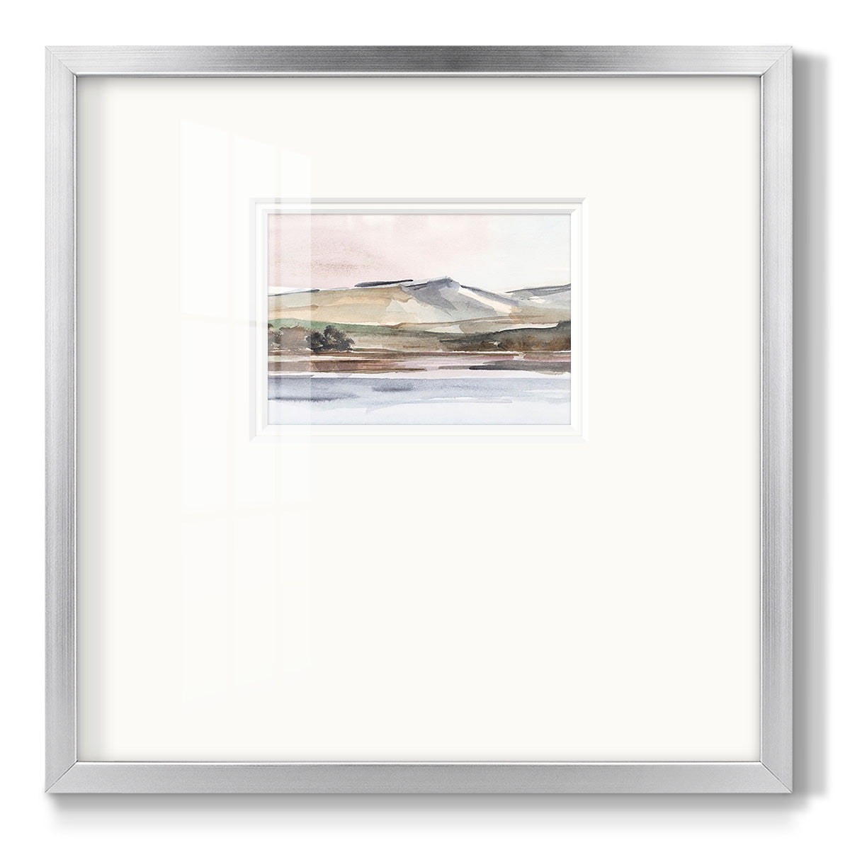 Autumn Mountain Valley I Premium Framed Print Double Matboard