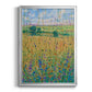 Wildflower Path I - Modern Framed Canvas Print