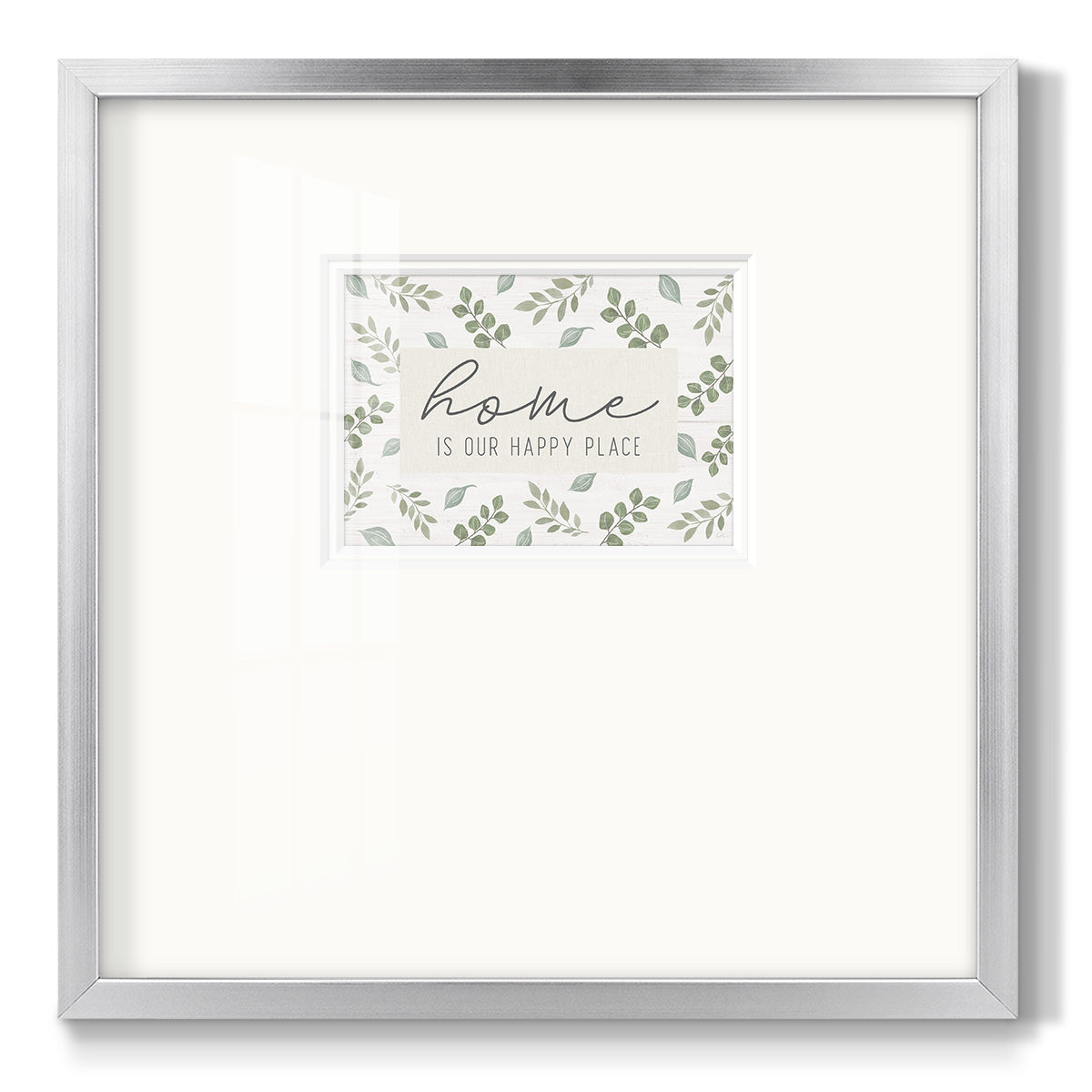 Home is Our Happy Place - Double Matboard Framed Print