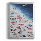 Break out Beach - Modern Framed Canvas Print