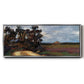 The Road and the House - Floater Framed Canvas Print