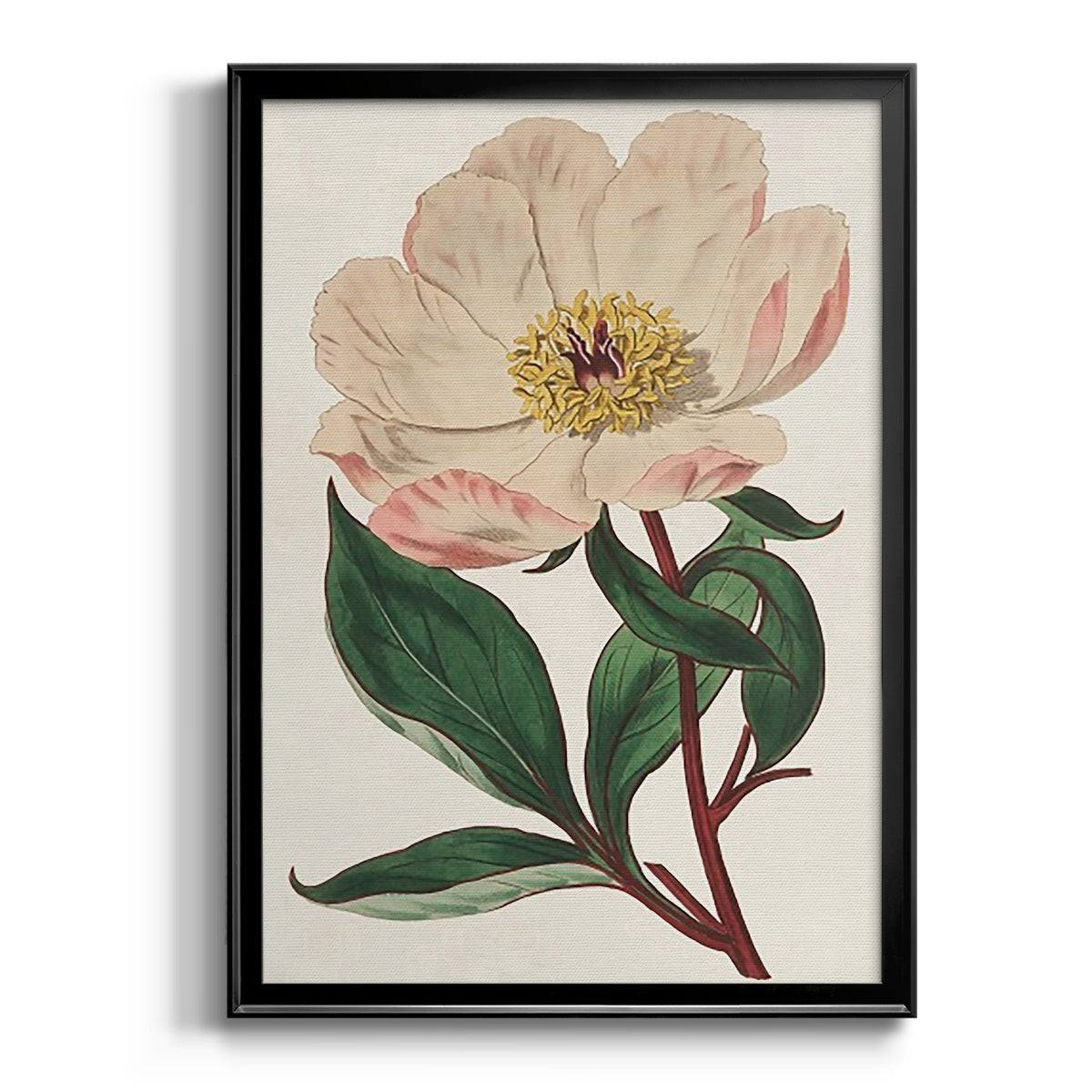 Pink Floral Mix VII - Modern Framed Canvas Print