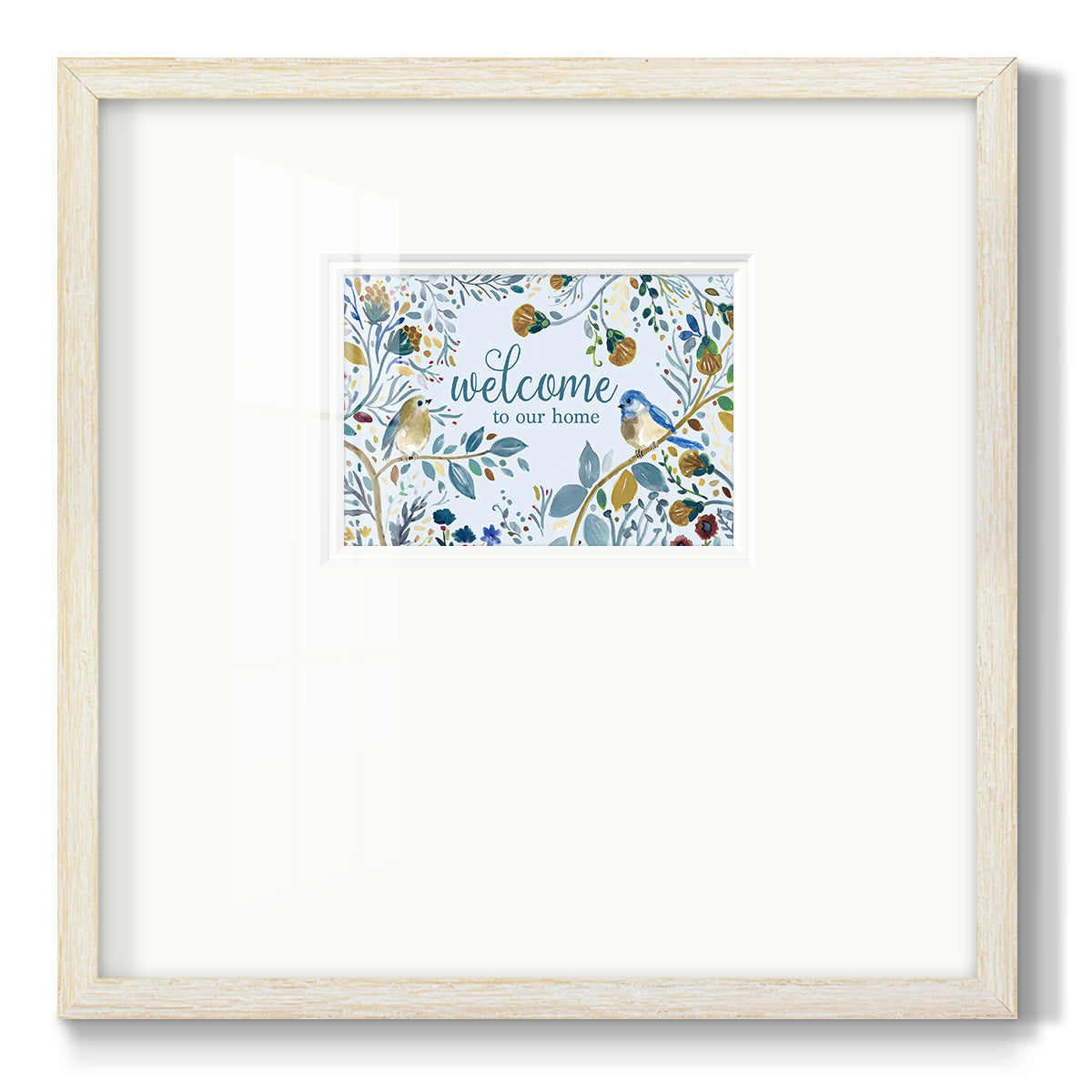 Welcome to Our Home Premium Framed Print Double Matboard