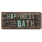 Happiness Bath - Floater Framed Canvas Print