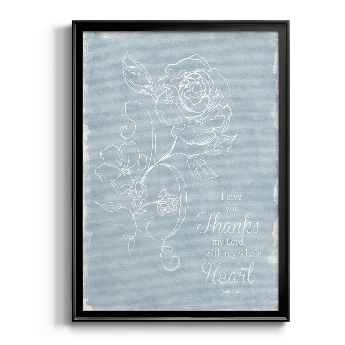 Whole Heart - Modern Framed Canvas Print