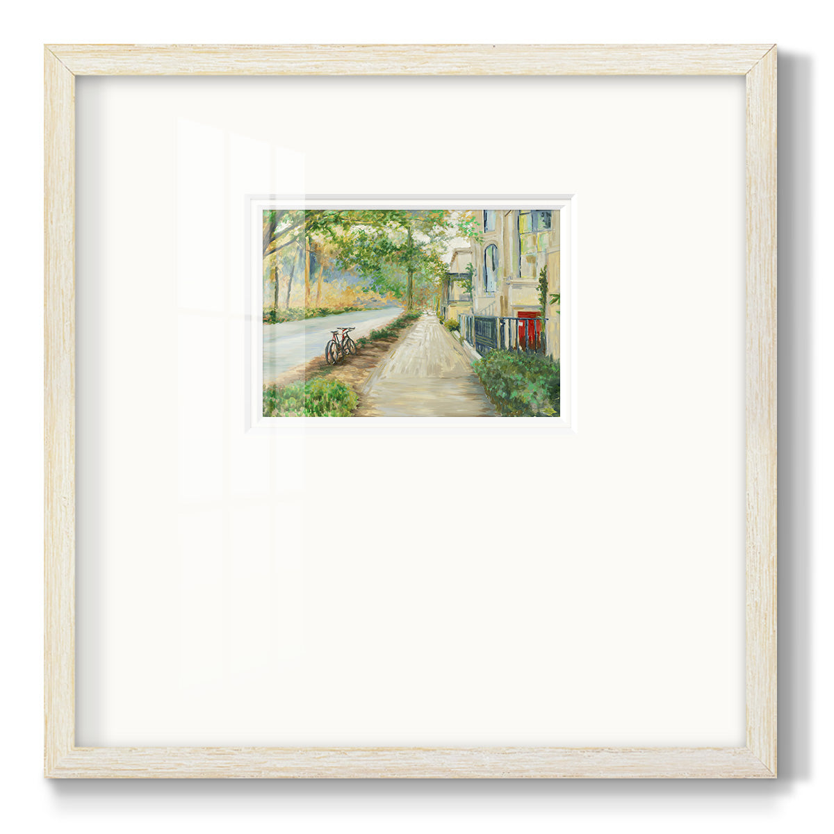 Sunny Side of the Street Premium Framed Print Double Matboard