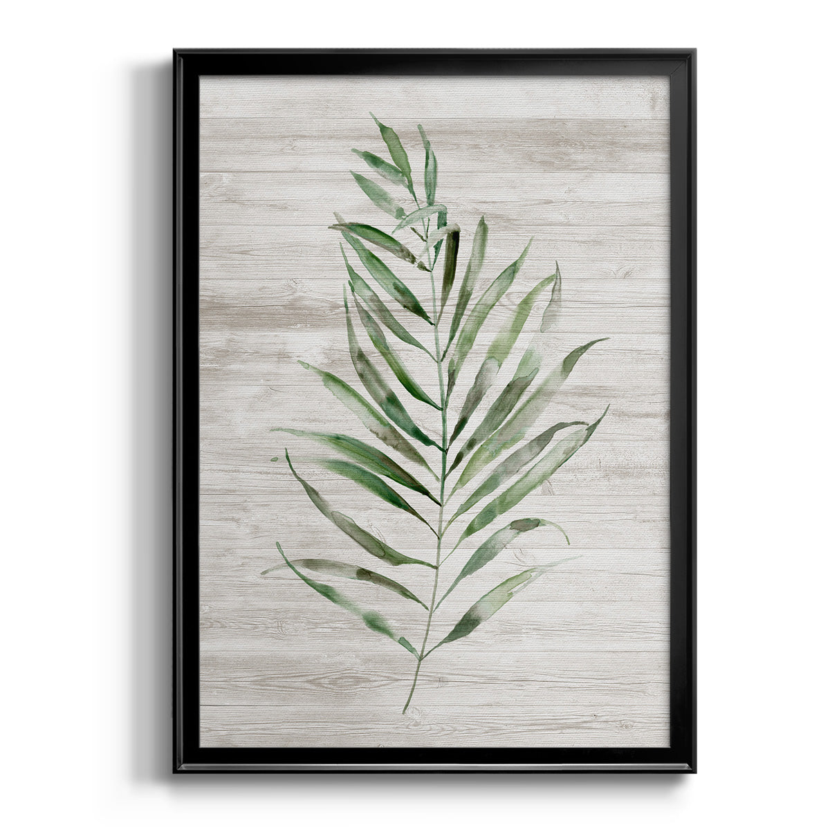 Tropic Frond II - Modern Framed Canvas Print