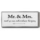 Mr. and Mrs. - Floater Framed Canvas Print