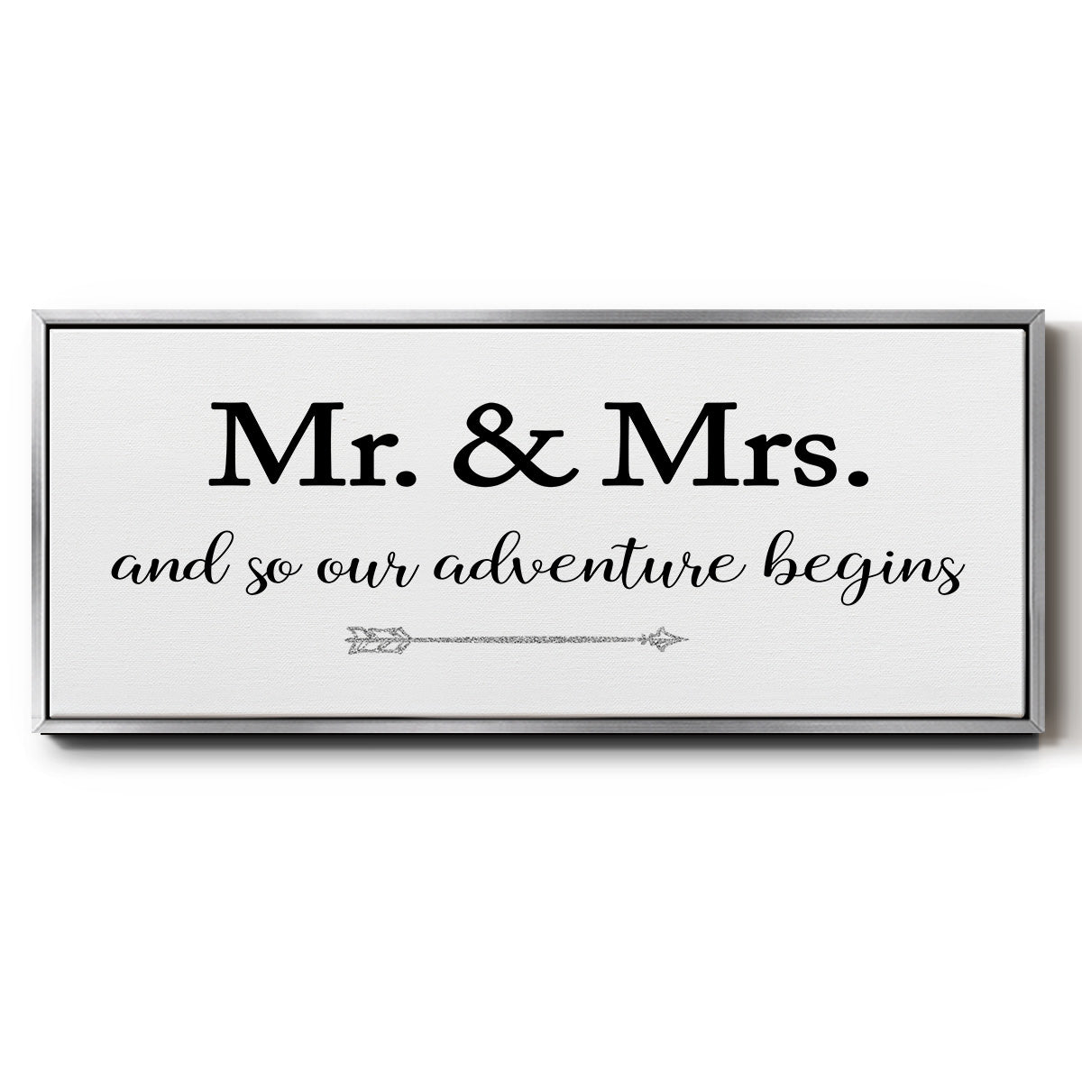 Mr. and Mrs. - Floater Framed Canvas Print