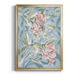 Faded Camellias I - Modern Framed Canvas Print