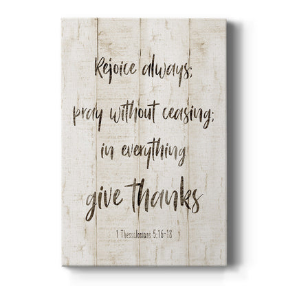 Rejoice Always - Canvas Art Print