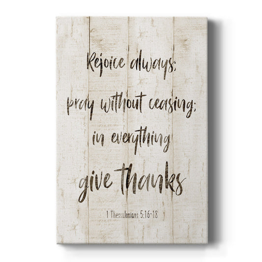 Rejoice Always - Canvas Art Print
