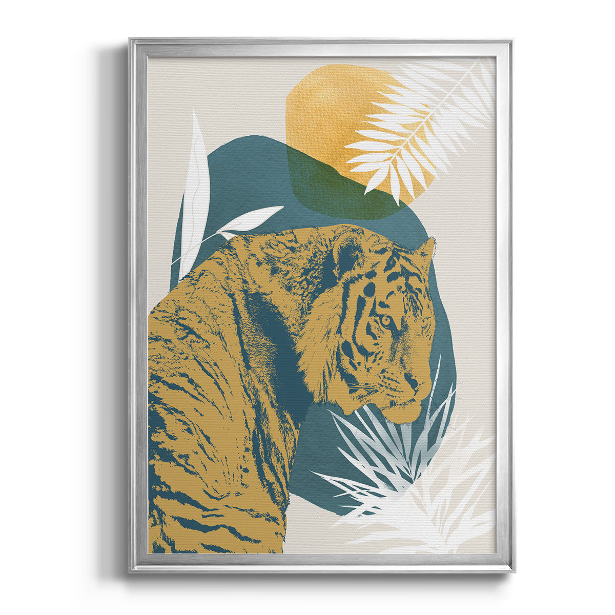 Jungle Cat I - Modern Framed Canvas Print