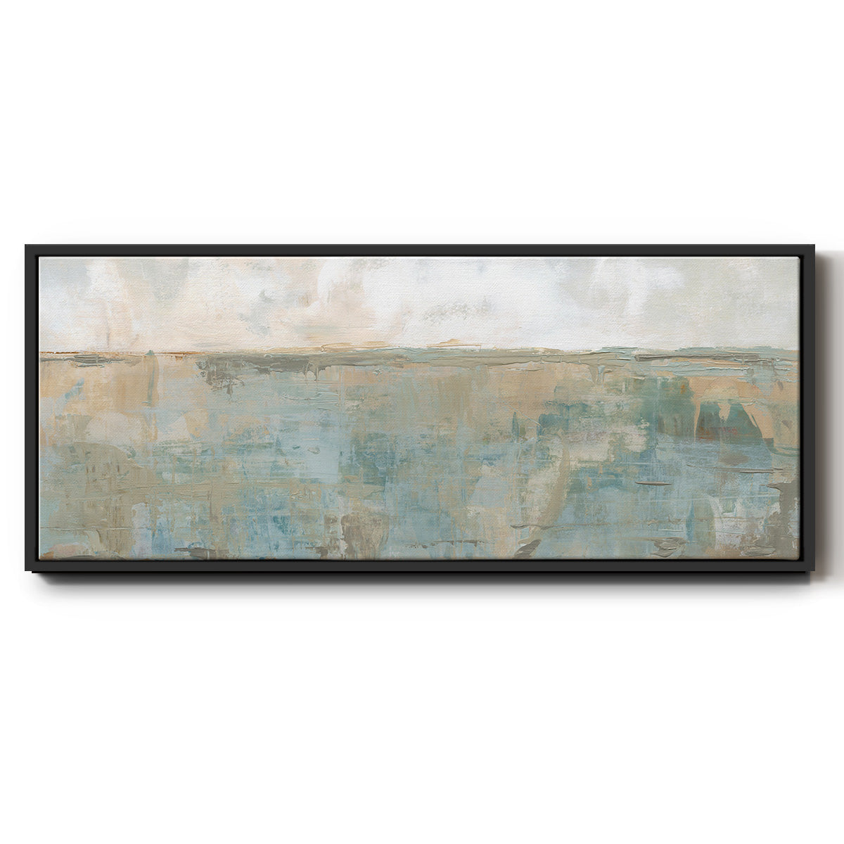 Distant Fields - Floater Framed Canvas Print