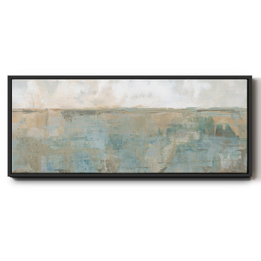 Distant Fields - Floater Framed Canvas Print
