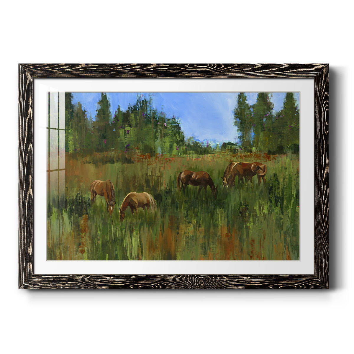 The Grass Is Always Greener - Barnwood Framed Art Print