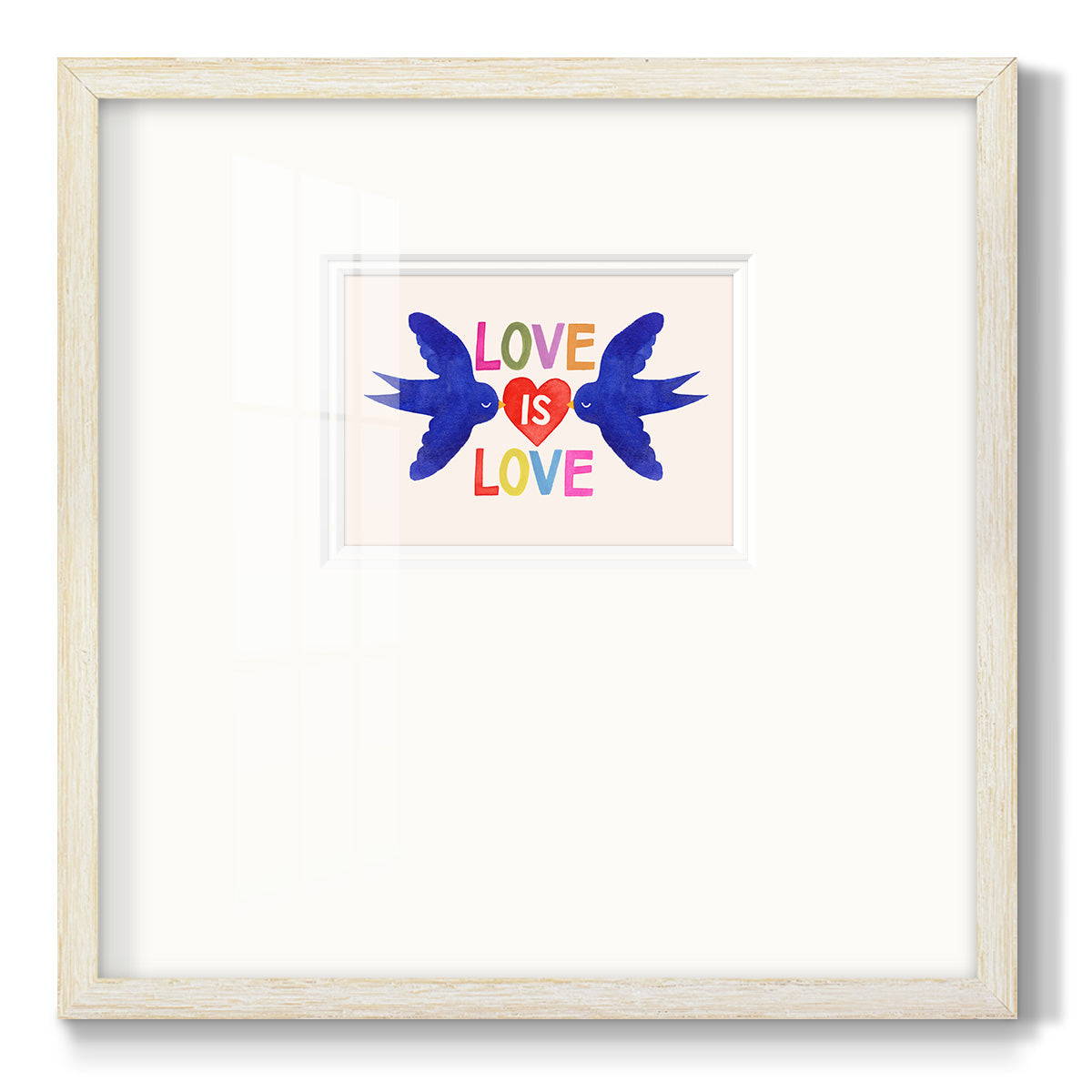 Love Loudly Collection A - Double Matboard Framed Print