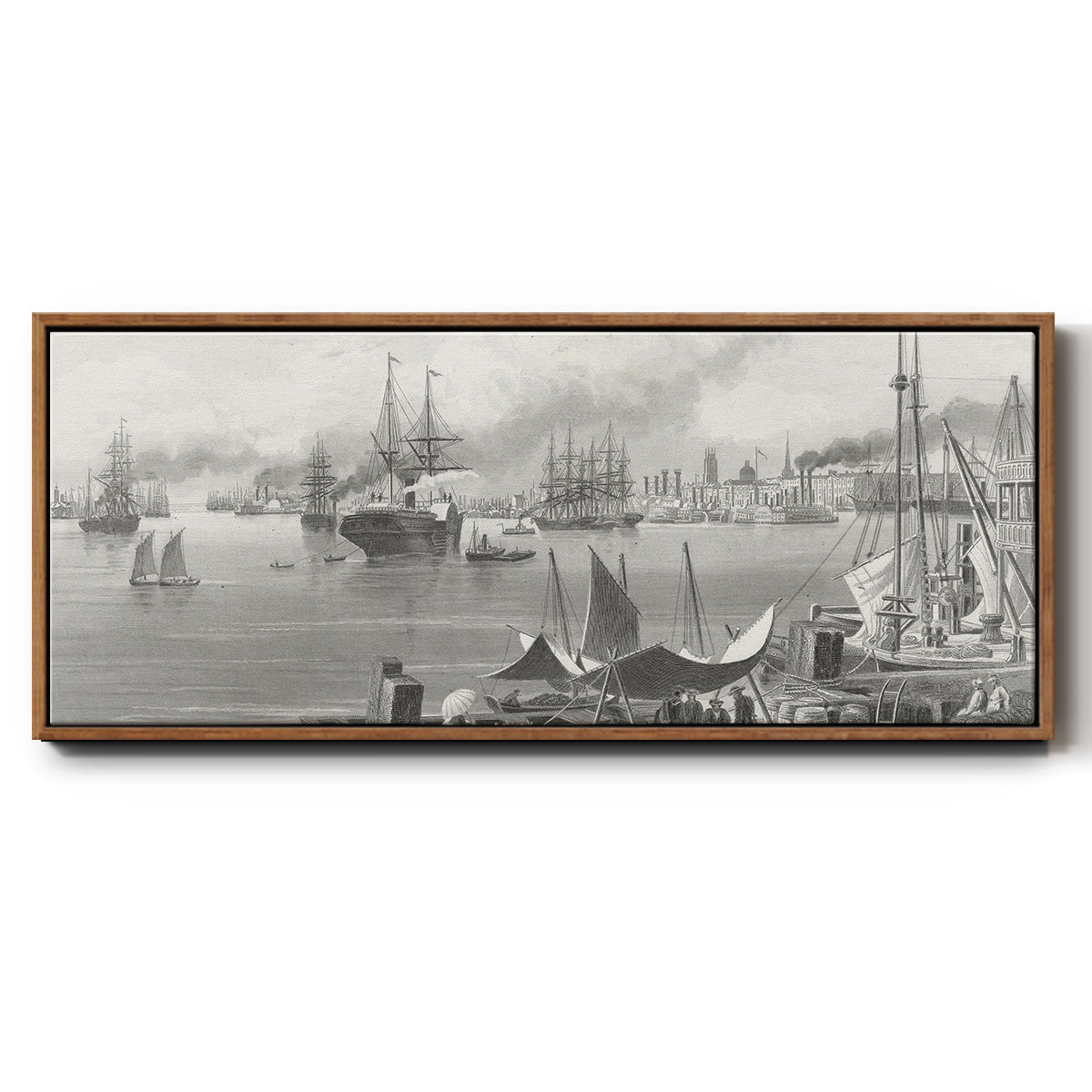 New Orleans - Floater Framed Canvas Print