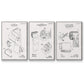 Toilet Paper Patent I - Floater Framed Canvas Set