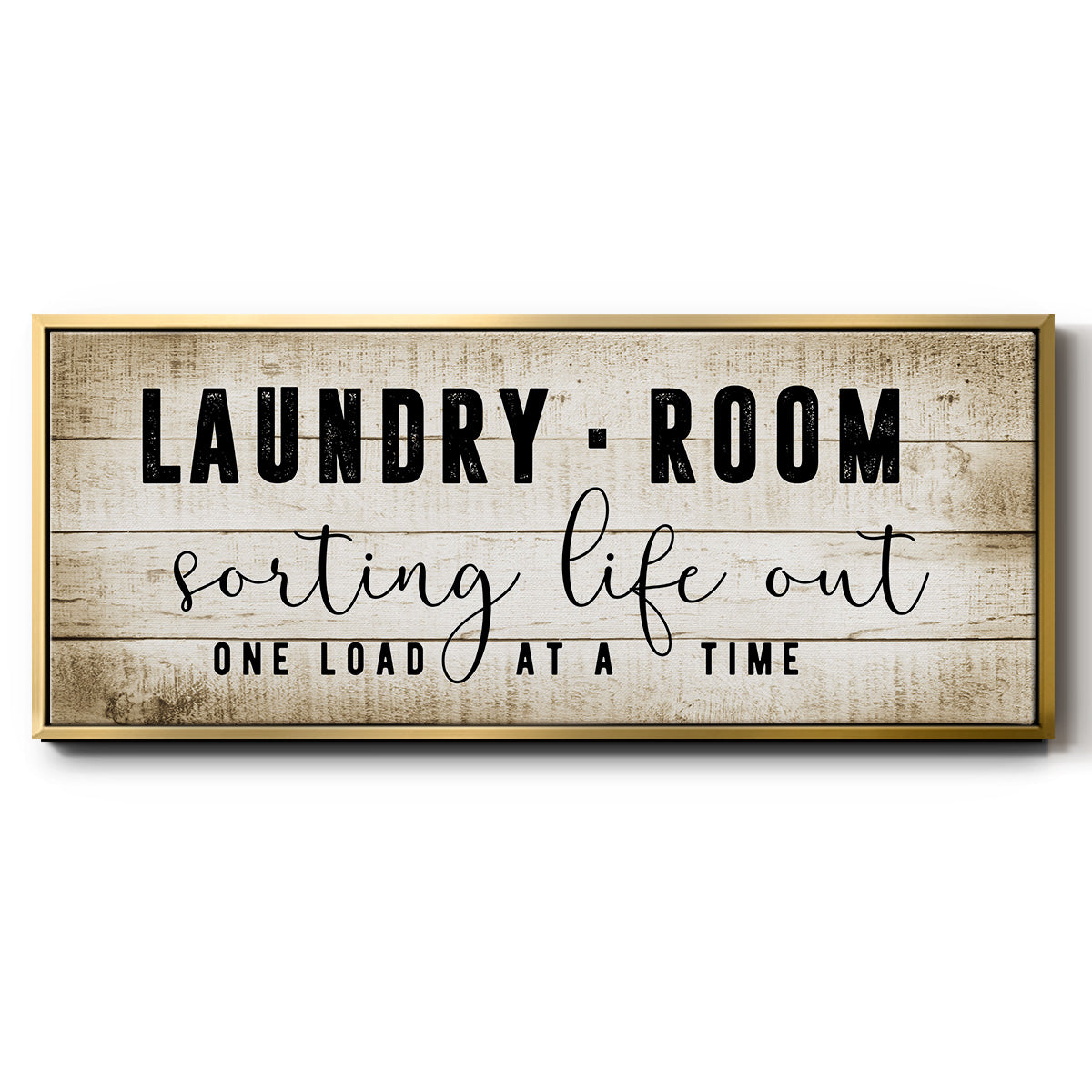 Laundry Room - Floater Framed Canvas Print