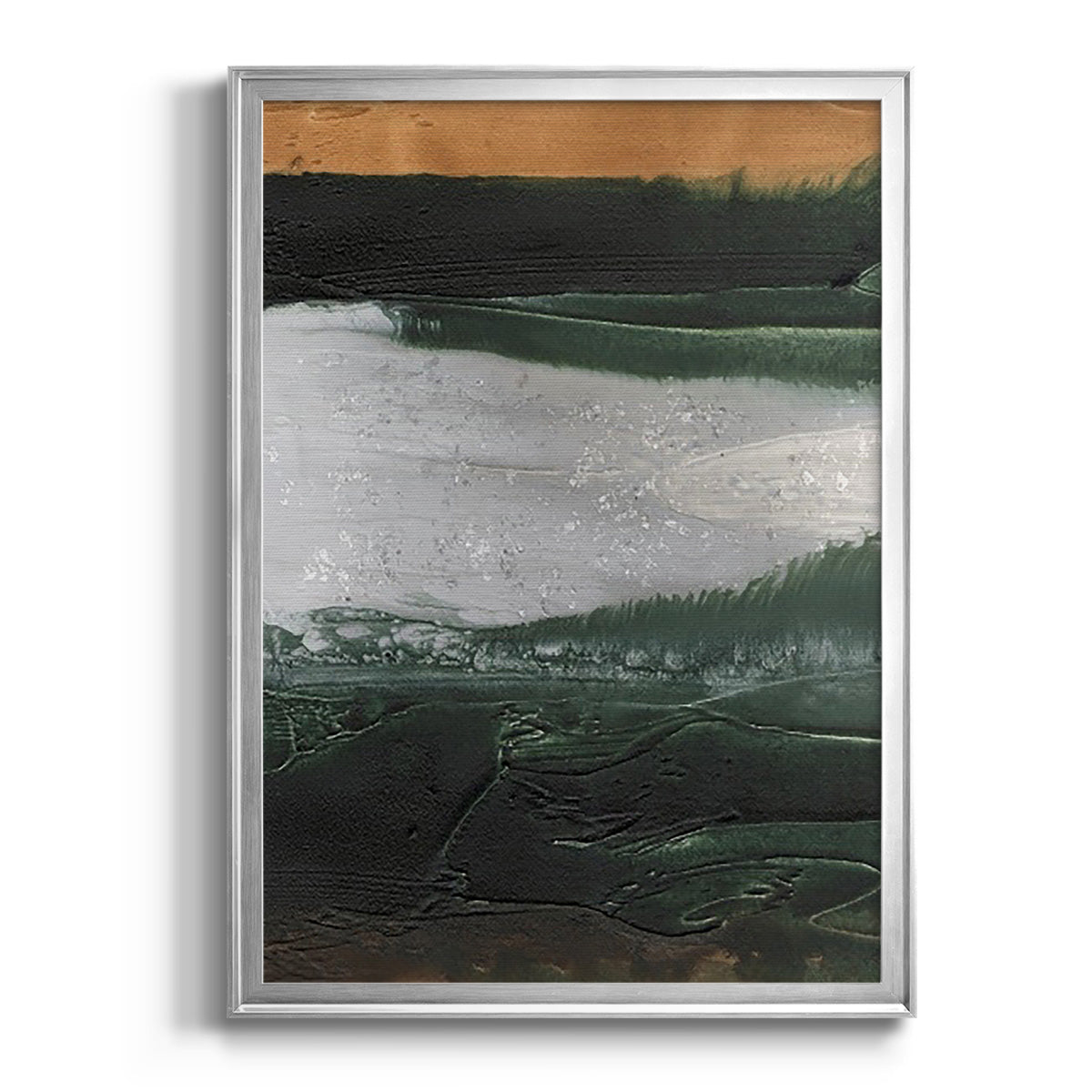 Embellished Coastal Plain II - Modern Framed Canvas Print