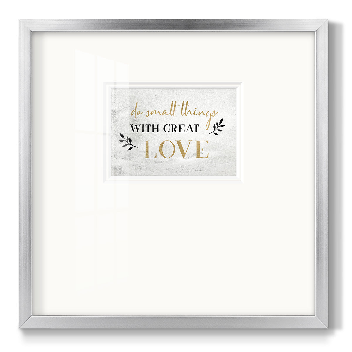 Small Things Gold - Double Matboard Framed Print