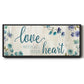 Love With All Your Heart - Floater Framed Canvas Print