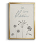 Let Love Bloom - Modern Framed Canvas Print
