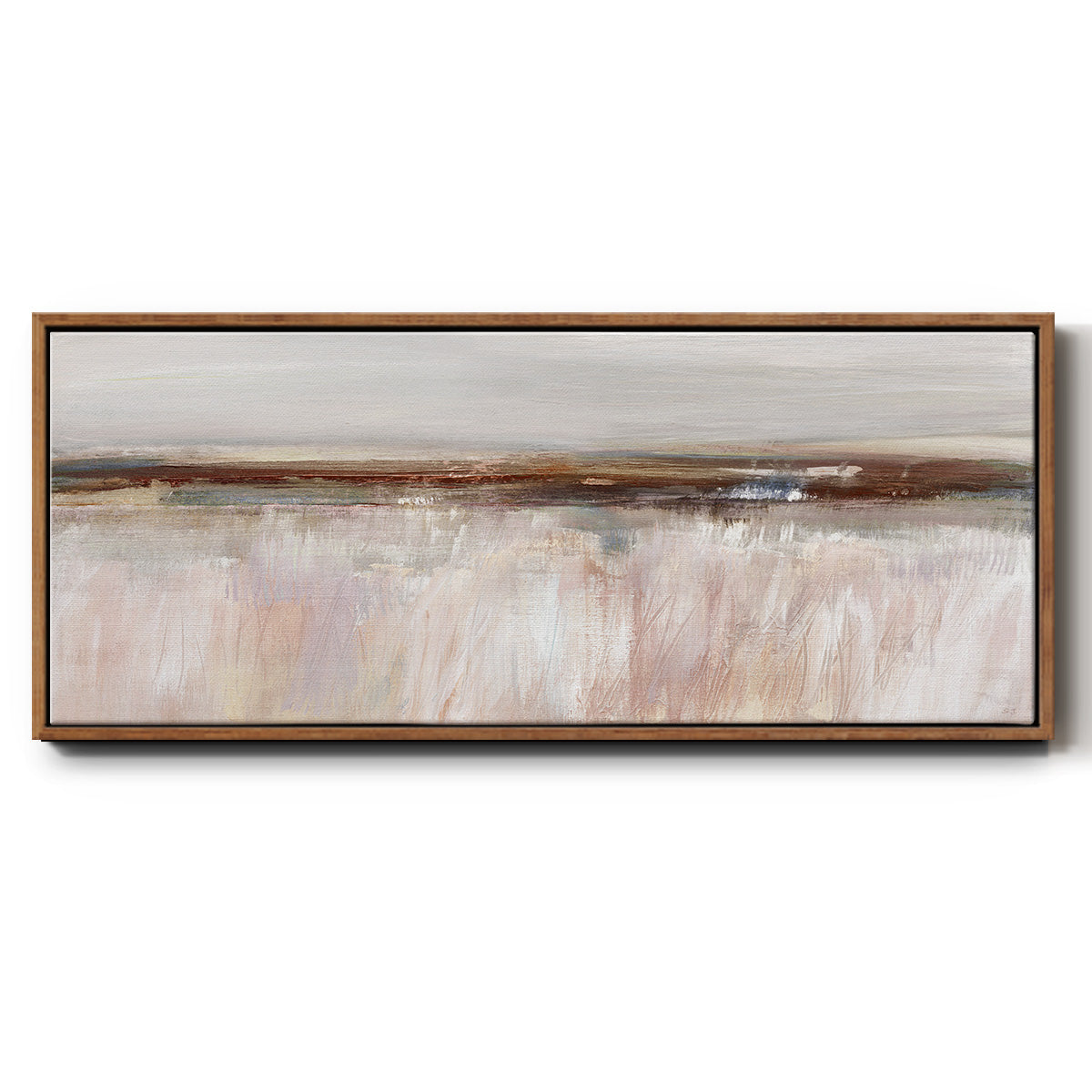 Guilded Field - Floater Framed Canvas Print