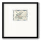 Bordered Map of Europe - Double Matboard Framed Print