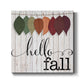 Hello Fall Leaves-Premium Gallery Wrapped Canvas - Ready to Hang