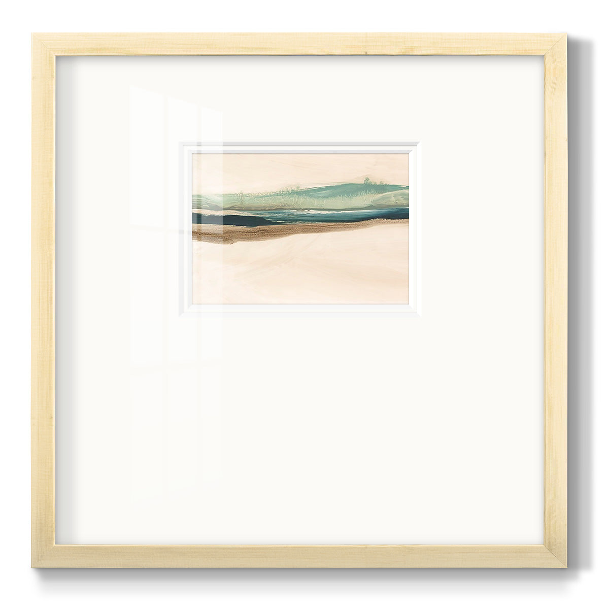 Layered Horizon II - Double Matboard Framed Print