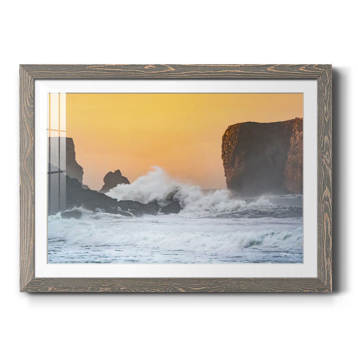 Spray - Barnwood Framed Art Print