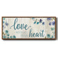 Love With All Your Heart - Floater Framed Canvas Print