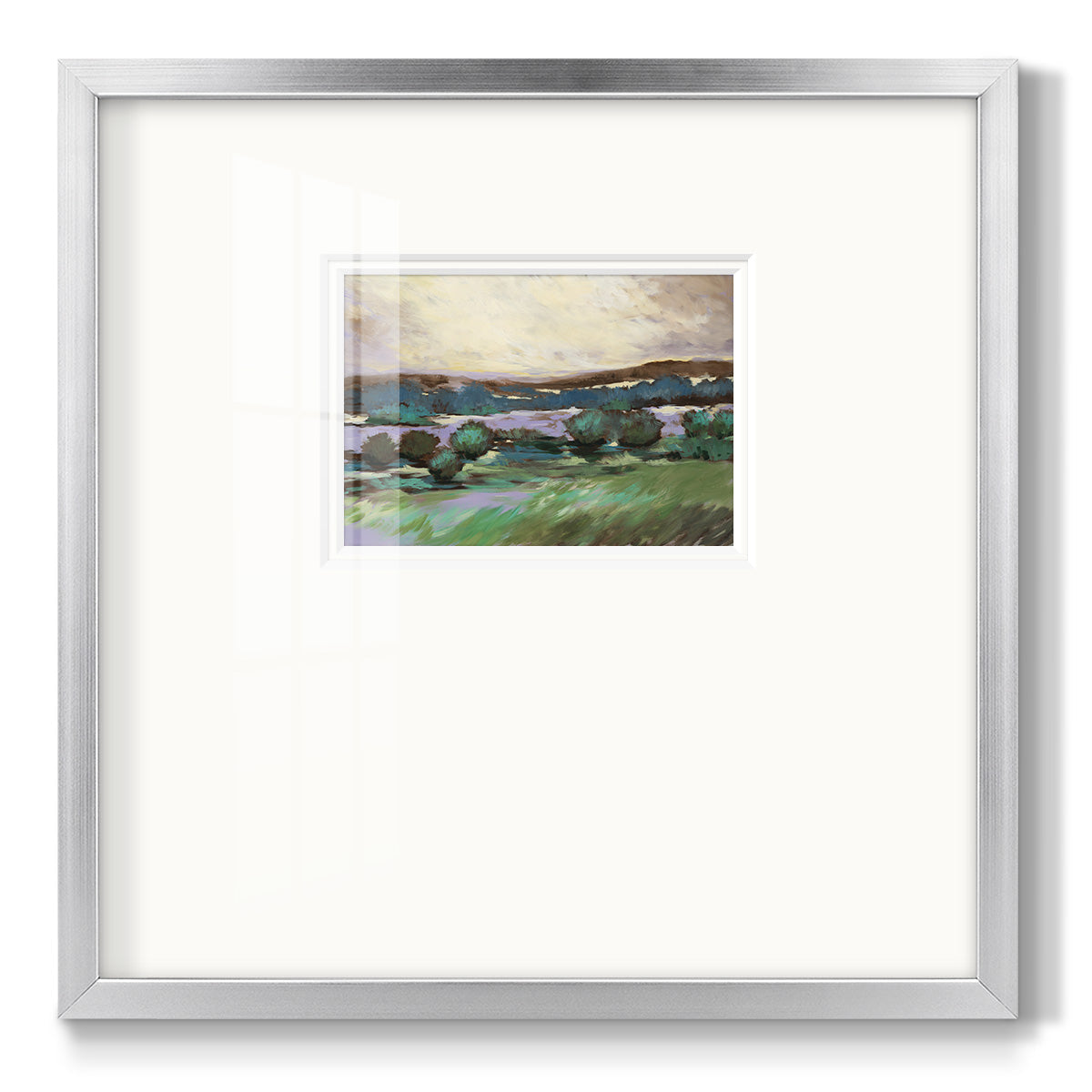 Sunny Desert Floor - Double Matboard Framed Print