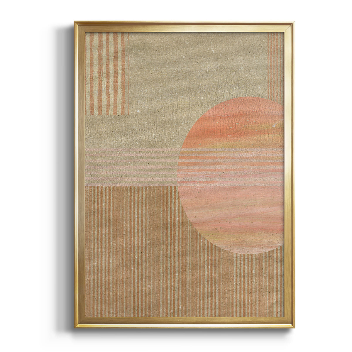 Adobe Sunrise II - Modern Framed Canvas Print