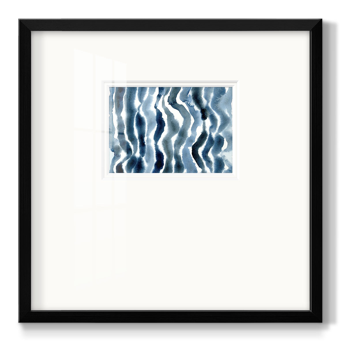 True Blue Wave II - Double Matboard Framed Print