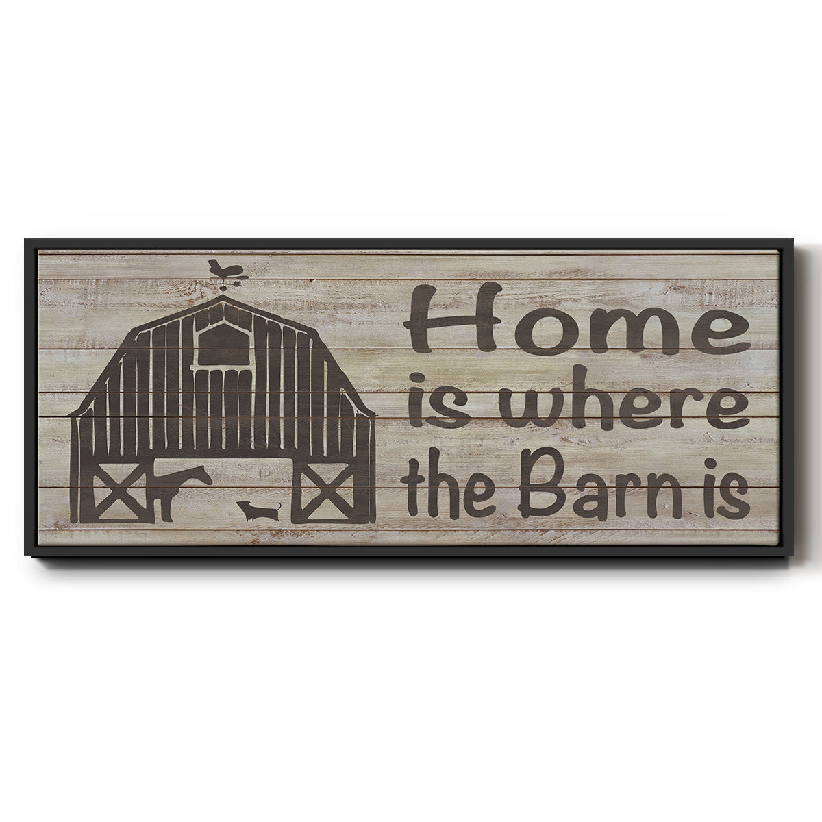 Home & Farm III - Floater Framed Canvas Print