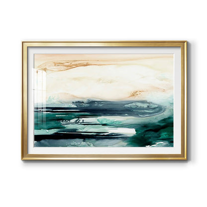 Sea Foam Flow II Premium Framed Print - Ready to Hang