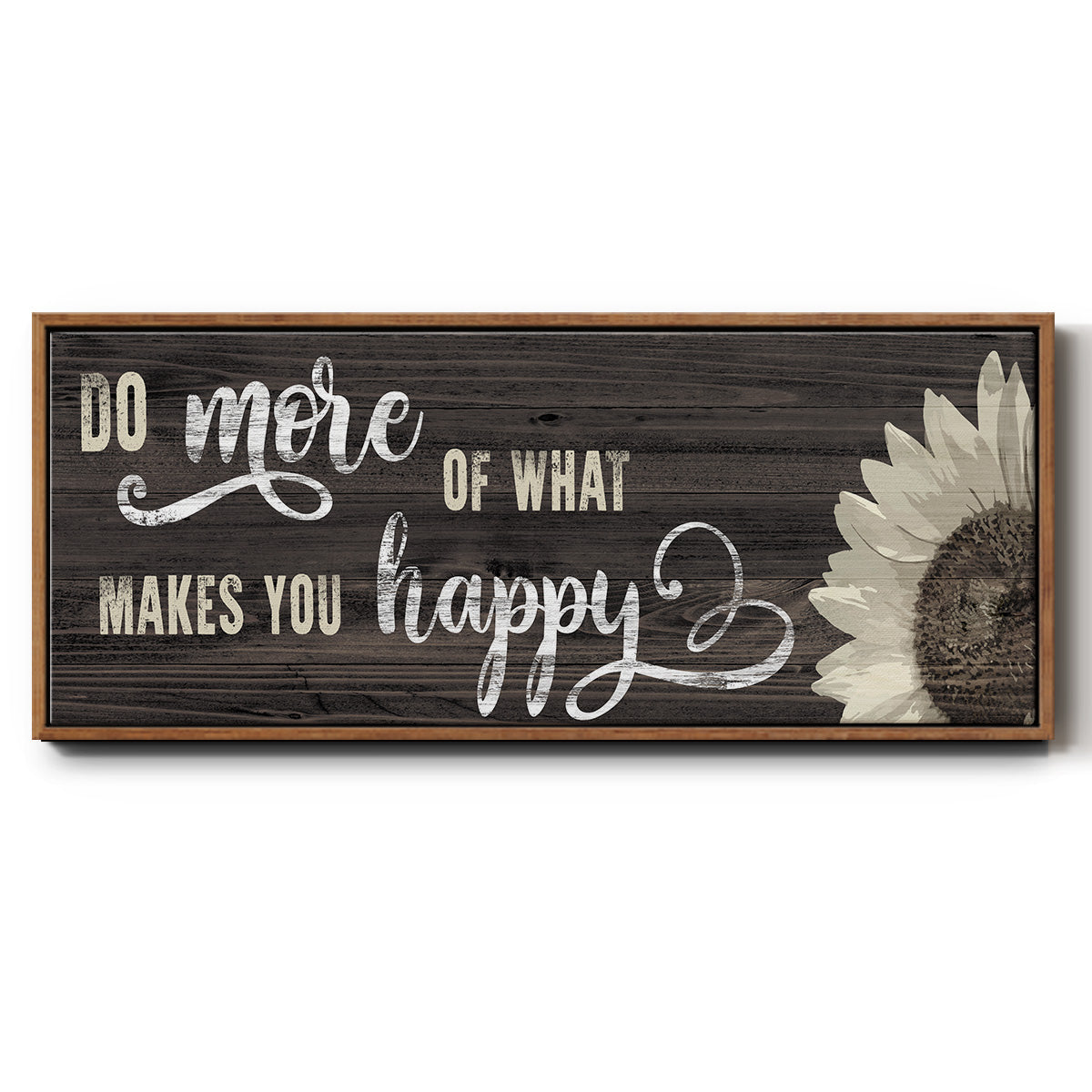 Makes You Happy - Floater Framed Canvas Print
