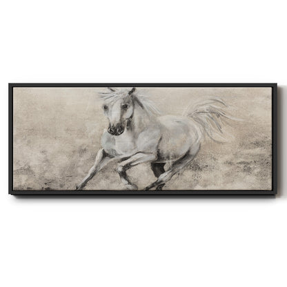 Majestic Stallion II - Floater Framed Canvas Print