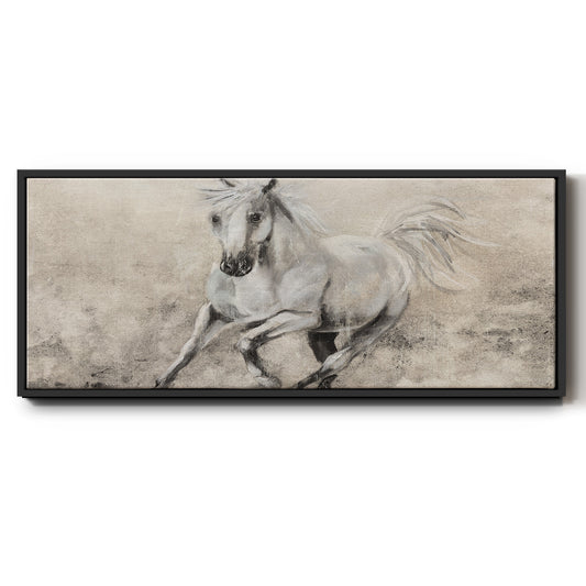 Majestic Stallion II - Floater Framed Canvas Print