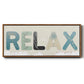 Relax Your Body - Floater Framed Canvas Print