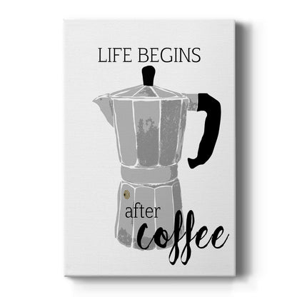 Begins After Coffee - Canvas Art Print