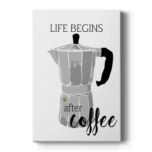 Begins After Coffee - Canvas Art Print