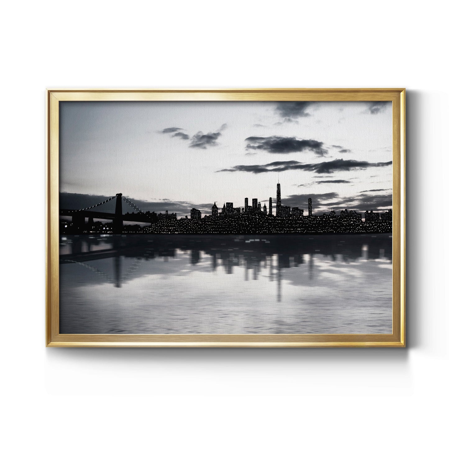 Shimmering Skyline Premium Classic Framed Canvas - Ready to Hang