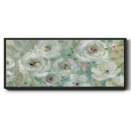 Pastel Symphony - Floater Framed Canvas Print