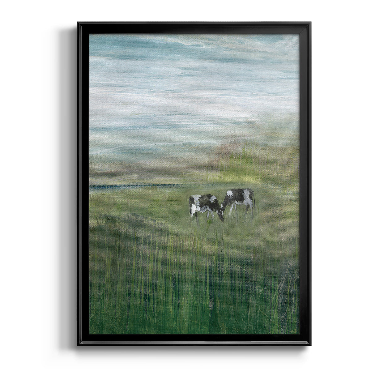 Out to Pasture I - Modern Framed Canvas Print